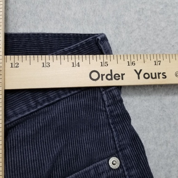 Vintage Abercrombie‎ & Fitch Pants Womens 8 Blue Pockets Flared Velvet 30x30 - Picture 9 of 14